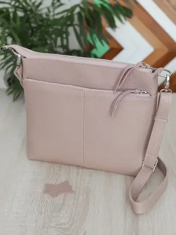 Сумка кожаная кросс-боди через плечо