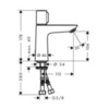 Hansgrohe Talis Select E 71751000 Смеситель для раковины нажимной