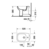 Duravit D-Code 22371000002 Биде напольное