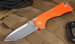 Фото Нож складной Fantoni, Hide Folder, Tommaso Rumici Design, FAN/HIDEFdSwOr, сталь CPM-S30V, рукоять микарта, оранжевый