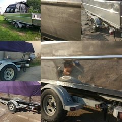 Полировка лодки пастой К2 Aluchrom