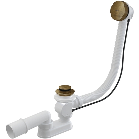 Alcaplast A55ANTIC-100-RU-01 Сифон для ванны, бронза-антик