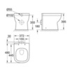 GROHE Euro 39329000 Чаша унитаза приставного под скрытый бачок