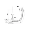 Alcaplast A55ANTIC-100-RU-01 Сифон для ванны, бронза-антик