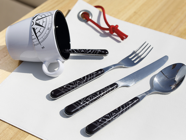 Waterproof placemat white – sail, 2 pcs Marine Business