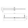 TOTO SHOWERS VHC600 Штанга для душа с держателем, 150x69x65мм, цвет: хром