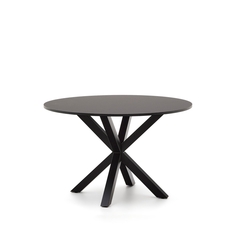 ARYA Круглый Ø 119 cm MDF стол со стальными черными ножками