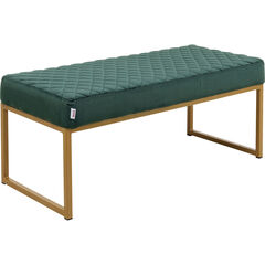 Скамья Smart Dark Green Brass 90x40 см