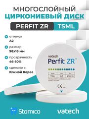 Циркониевый диск зуботехнический VATECH CAD/CAM 4D A2 98х18мм