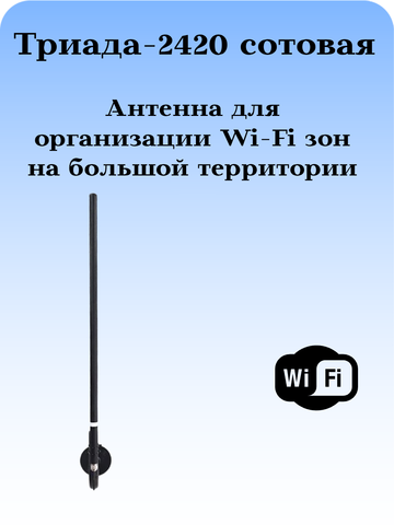 Триада- 2420: сотовая антенна WiFi круговая на кронштейн с большим усилением