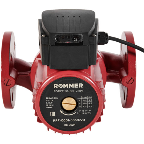 Циркуляционный насос фланцевый ROMMER RPF трехскоростной 50-60F 220V RPF-0001-5060220