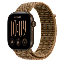 Умные часы Apple Watch Series 12 GPS, 46mm, Dark Bronze Aluminum Case with Light Umber Plaid Sport Loop