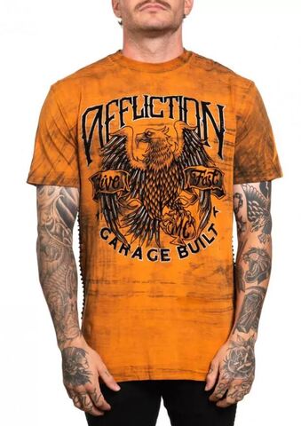 Affliction | Футболка мужская AC WIND RIDER Orange A25583 перед