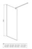 Aquatek AQ WIW 11020CH Душевая перегородка Walk in с держателем 1100x2000 профиль хром, стекло прозрачное (старый артикул AQ NAR 6310-110)