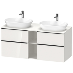 Duravit D-Neo DE4970B2222 Тумбочка подвесная , 644x1400x550 мм, 2 ящика, цвет: белый высокоглянцевый фото