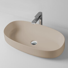 ArtCeram Cognac COL005 41 00 Раковина накладная, 68x35, цвет: бежевый фото
