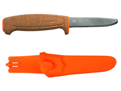 Фото Нож с фиксированным лезвием Morakniv Floating Serrated Knife, сталь Sandvik 12C27, рукоять пробковая