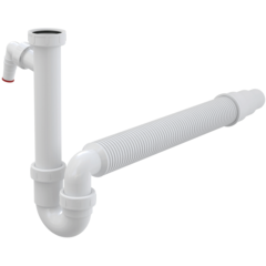 Alcaplast A83-DN50/40 Сифон трубчатый с накидной гайкой 6/4