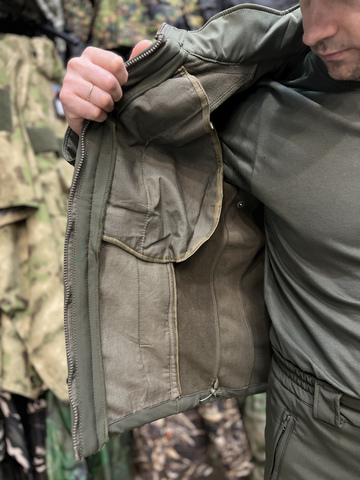Костюм демисезонный Taygerr Матрица SoftShell Олива, до -5 °C, утеплённый флисом