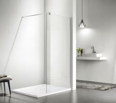 Aquatek AQ WIW 11020CH Душевая перегородка Walk in с держателем 1100x2000 профиль хром, стекло прозрачное (старый артикул AQ NAR 6310-110) фото