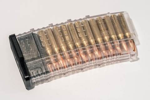Магазин Pufgun Сайга-308 на 25 патронов, прозрачный