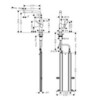 Hansgrohe Talis M54 72809340 Высокий смеситель для кухни с вытяжным изливом (чёрный хром шлифованный)