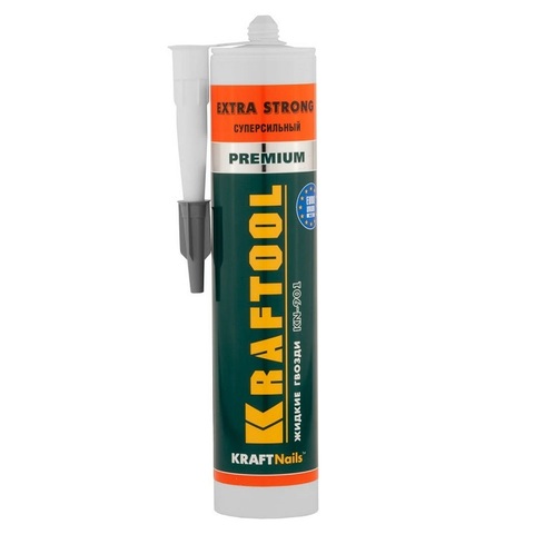 KRAFTOOL STRONG, 310 мл, белый, суперсильный монтажный клей (41343) (12штук)