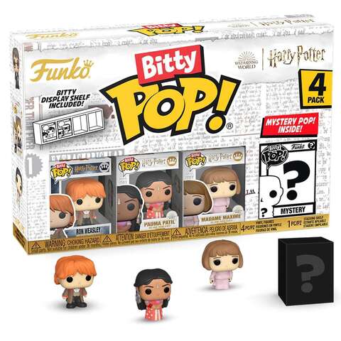 Funko Bitty POP! Harry Potter GoF. Ron+Padma+Madame Maxime+Mystery (1 of 4) 4PK