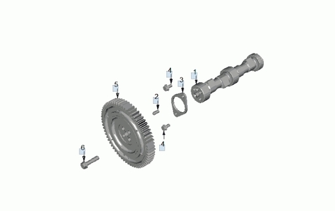 Распредвал МАН ТГЛ D0836 (51044016396)