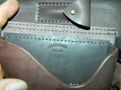 Leather holster for Luger P08 long