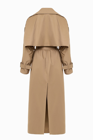 "Trench cape" Тренч-кейп в пол из хлопка.
