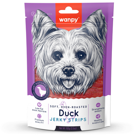 Wanpy Dog лакомство для собак утиная соломка 100
