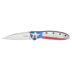 Фото Полуавтоматический складной нож Kershaw Leek Lone Star, сталь 14C28N, рукоять алюминий
