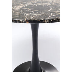 Стол Schickeria Marbleprint Black Ø80 см