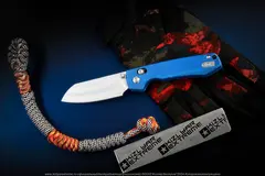 Нож Vosteed Raccoon CB сталь 14C28N Satin рукоять Blue Micarta