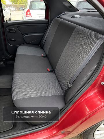 Чехлы на Рено Логан 1 (2004-2014) - жаккард, черный - фото 4