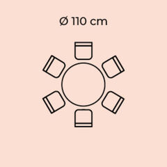 Стол Schickeria Pink Ø110cm