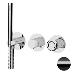 Remer Element ET97D3PCFP Смеситель для душа, цвет: черный хром брашированный фото