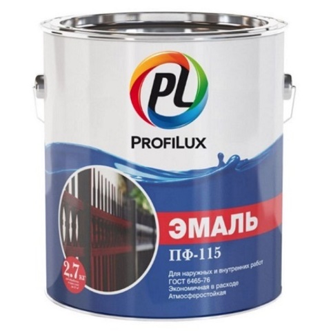 Эмаль ПФ-115 алкидная, универсальная по ГОСТ 6465-76 ProfiLux / Профилюкс