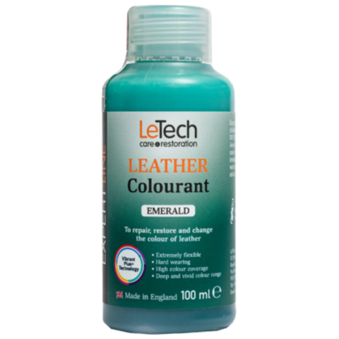 LeTech Expert Line Краска для кожи (Leather Colourant) Emerald, 100мл