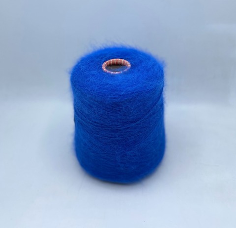 Бобинная пряжа (пр.Италия), art-Spiky 2/10 500м/100гр. 80%Ангора 20%Полиамид, цвет-Ярко-синий арт.31389