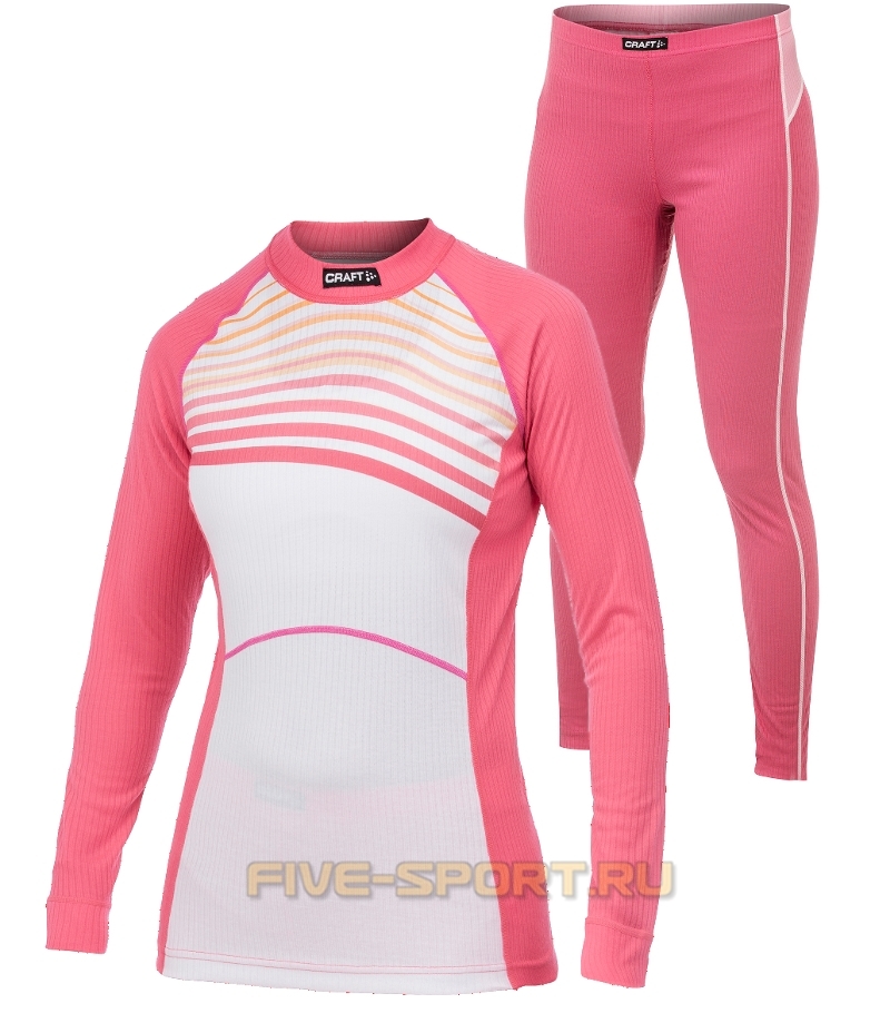 Комплект термобелья Craft Active Multi Color Pink женский