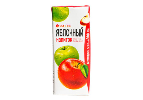 Напиток ЛОТТЕ со вкусом яблока, 190мл
