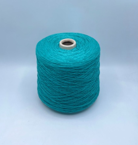 Бобинная пряжа (пр.Италия), art.Cotone, 400м/100 гр. 100%Хлопок, цвет-Бирюза , арт.34832