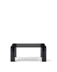 Журнальный столик Adularia из стекла темно-серого цвета 85 x 85