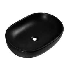 BelBagno BB1084-H301 Раковина керамическая накладная, 42x60, цвет: чёрный фото