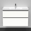 Duravit D-Neo DE435601818 Тумбочка подвесная, 984x452хh625 мм, 2 ящика, цвет: Белый матовый (для раковины 236710)