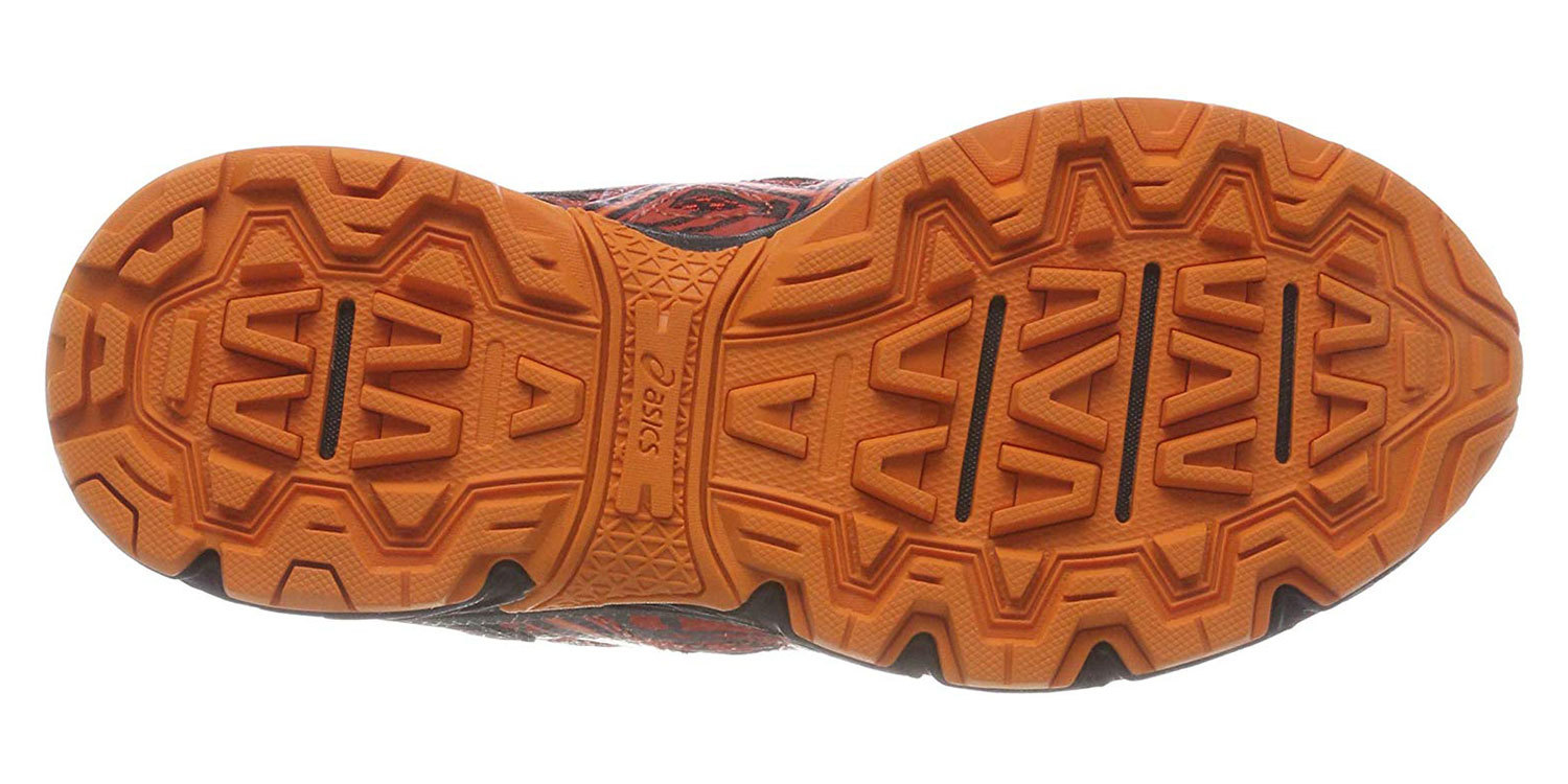 Asics Gel Venture 6 GS кроссовки внедорожники детские черные-коралловые - 2