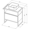 Allen Brau Priority 1.31001.PWM Тумба под раковину, цвет: зелёный
