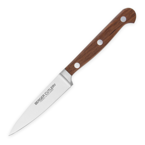 Нож кухонный для чистки и нарезки овощей и фруктов 9 см BERGER CUTLERY Classic Smoked Oak арт. BC211309